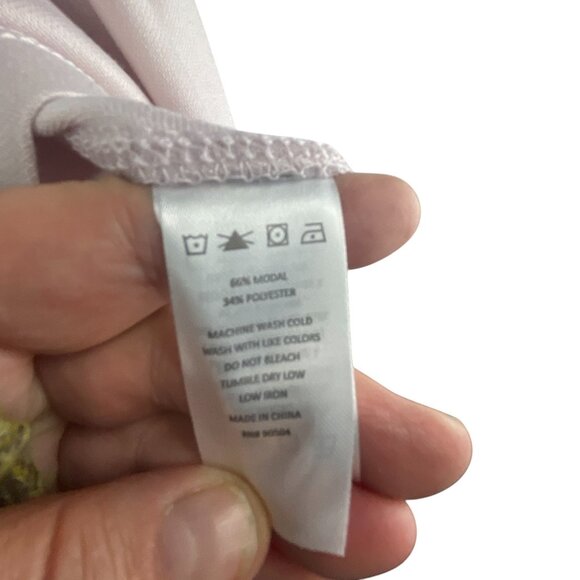 Visitor Premium Men's Solid Poly Crew Neck T-Shirt XXL Pastel Pink Short Sleeves - Picture 5 of 8